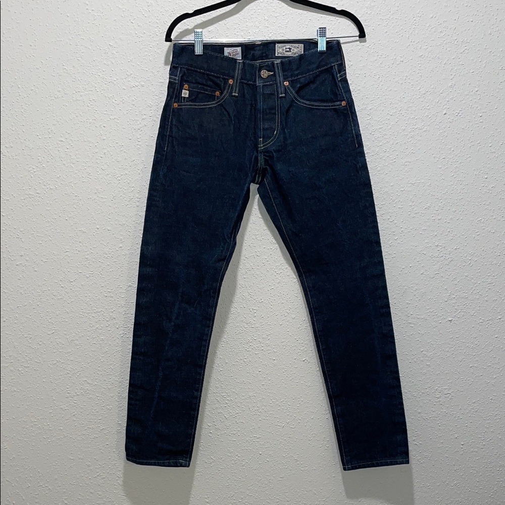 AG Adriano Goldschmied Men's Indigo Straight Jeans 28x34